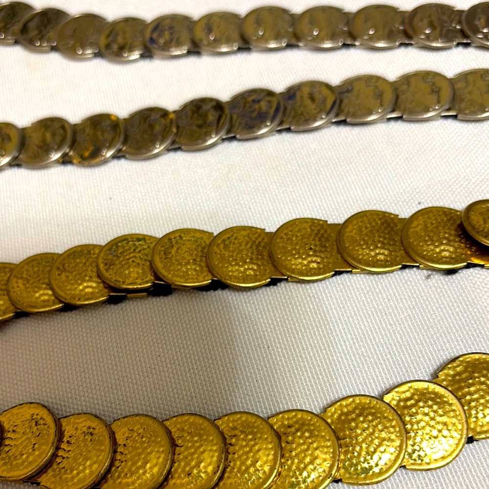 Gold and Silver Coin Belly Dancing Belts